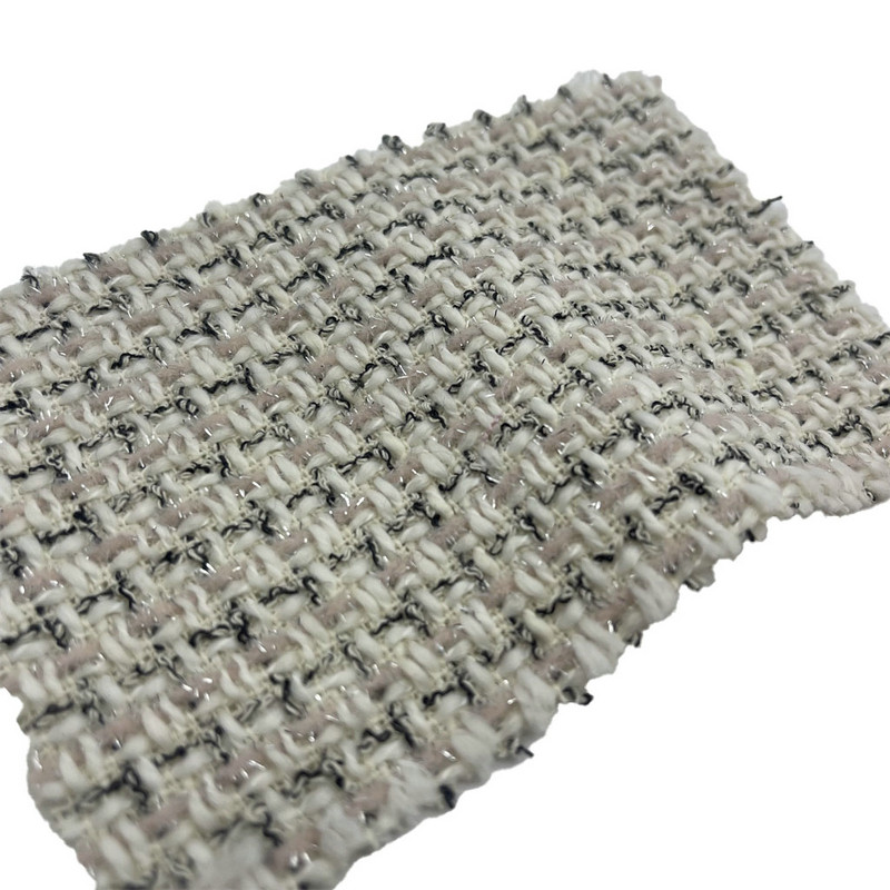 پارچه های مد توید متالیک صورتی روشن برای لباس 23523