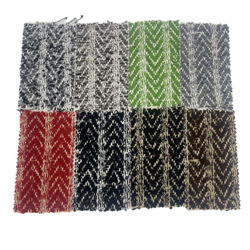 برس پارچه های ژاکارد پشمی راه راه Teddy Herringbone 3467